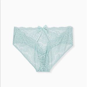TORRID NWT Mint Blue Lace Cage Back Hipster Panty